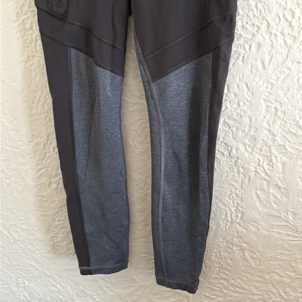 Athleta All In Structure 7/8 Tight Leggings Arbor Olive Green Gray Pocket Small - Picture 6 of 11